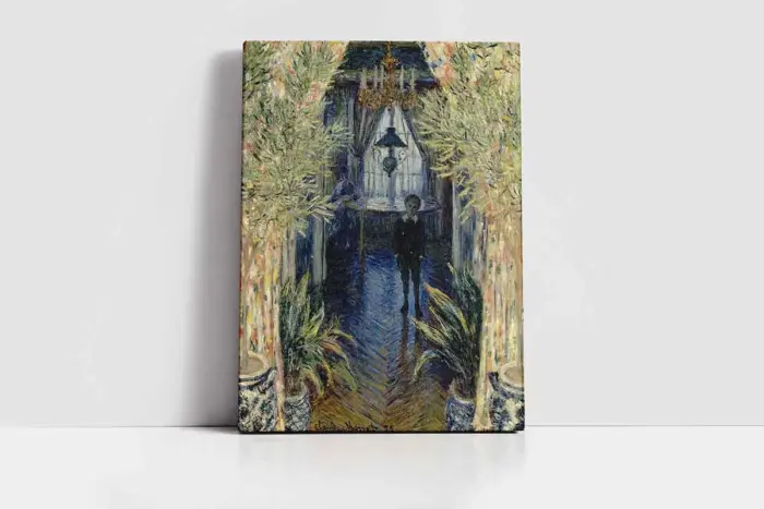 Apartmanın Köşesinde Claude Monet | Kanvas Tablo | Cam Tablo | Mdf Tablo | B22072 - Görsel 2