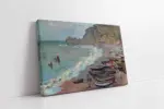 Etreat Sahili Claude Monet | Kanvas Tablo | Cam Tablo | Mdf Tablo | B22073
