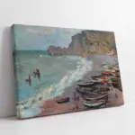 Etreat Sahili Claude Monet | Kanvas Tablo | Cam Tablo | Mdf Tablo | B22073