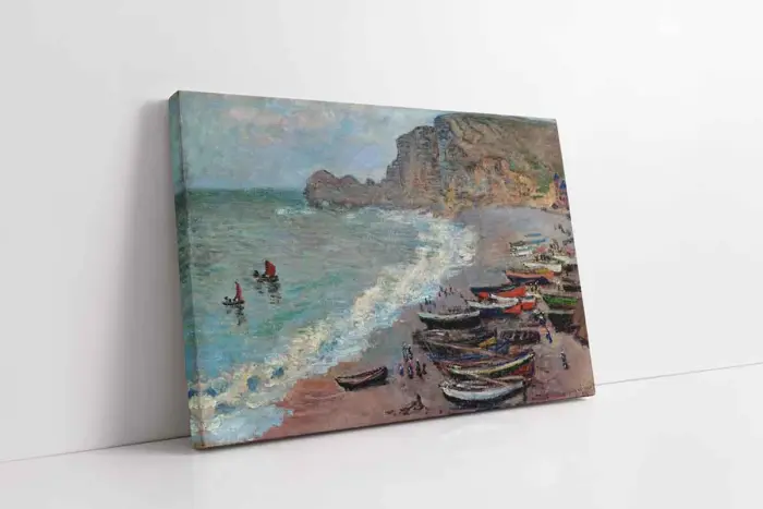 Etreat Sahili Claude Monet | Kanvas Tablo | Cam Tablo | Mdf Tablo | B22073 - Görsel 1