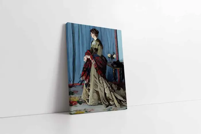Portrait Of Madame Gaudibert C Monet | Kanvas Tablo | Cam Tablo | Mdf Tablo | B22089 - Görsel 1