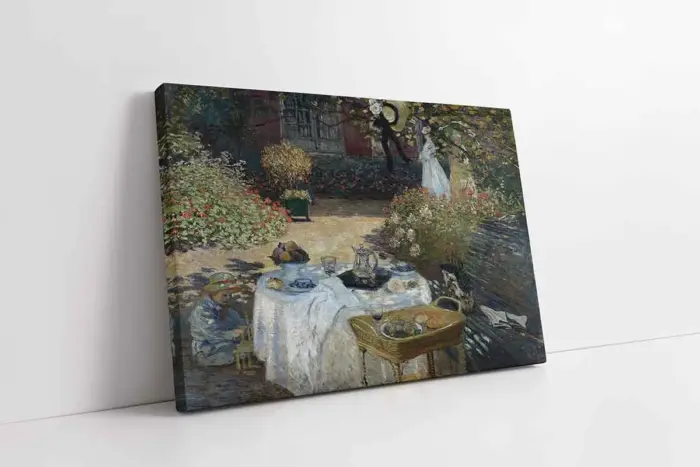 Çimlerde Öğle Yemeği Monet | Kanvas Tablo | Cam Tablo | Mdf Tablo | B22105 - Görsel 1