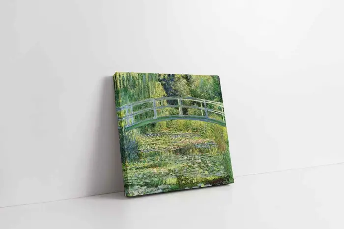 Water Lilies And Japanese Bridge | Kanvas Tablo | Cam Tablo | Mdf Tablo | B22122 - Görsel 1