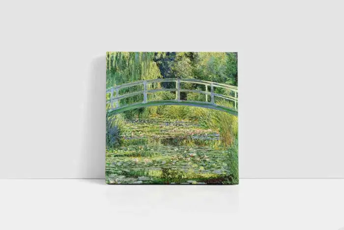 Water Lilies And Japanese Bridge | Kanvas Tablo | Cam Tablo | Mdf Tablo | B22122 - Görsel 2