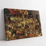 Karnaval Ve Perhiz Arasındaki Savaş | Kanvas Tablo | Cam Tablo | Mdf Tablo | B22134