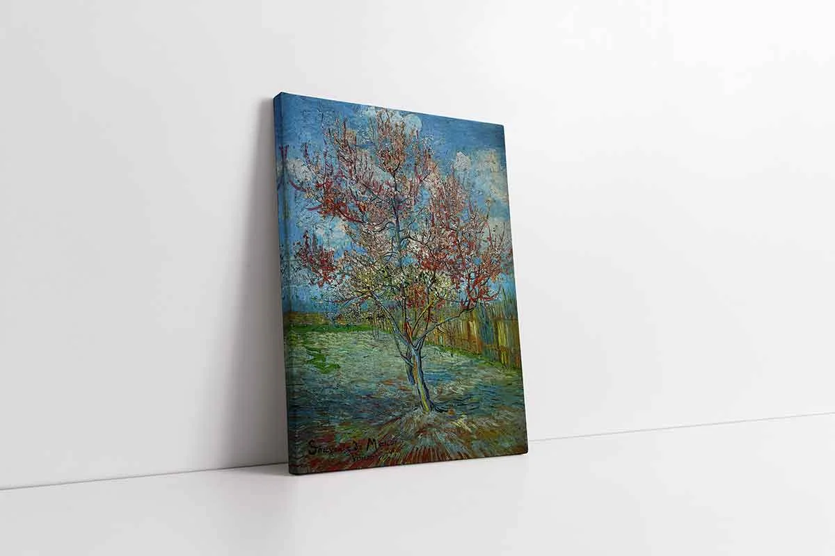 KB22154-10 Pink Peach Trees | Kanvas Tablo | Cam Tablo | Mdf Tablo | B22154 - Görsel 1