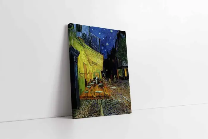 Gece Cafe Terrace Van Gogh | Kanvas Tablo | Cam Tablo | Mdf Tablo | B22156 - Görsel 1