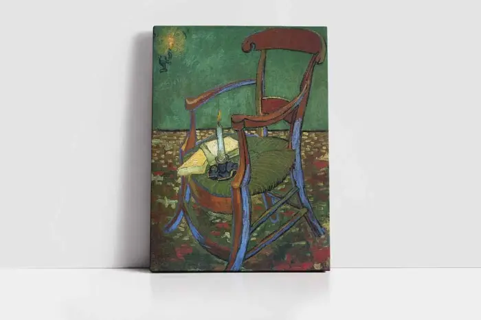 Sandalye Vincent Van Gogh | Kanvas Tablo | Cam Tablo | Mdf Tablo | B22158 - Görsel 2