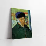 Kulağı Kesik Van Gogh Otoportre | Kanvas Tablo | Cam Tablo | Mdf Tablo | B22160