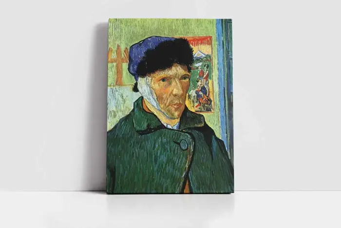 Kulağı Kesik Van Gogh Otoportre | Kanvas Tablo | Cam Tablo | Mdf Tablo | B22160 - Görsel 2