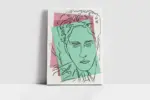 Jean Cocteau By Andy Warhol | Kanvas Tablo | Cam Tablo | Mdf Tablo | B22165 - Görsel 2