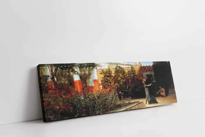 Romantik Karşılama Sir Lawrence Alma Tadema | Kanvas Tablo | Cam Tablo | Mdf Tablo | B22172 - Görsel 1