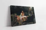 The Lady Of Shalott Jw Waterhouse | Kanvas Tablo | Cam Tablo | Mdf Tablo | B22233