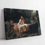 The Lady Of Shalott Jw Waterhouse | Kanvas Tablo | Cam Tablo | Mdf Tablo | B22233