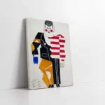 Buz Pateni İçin Kostüm Dizaynı Fernand Leger | Kanvas Tablo | Cam Tablo | Mdf Tablo | B22270