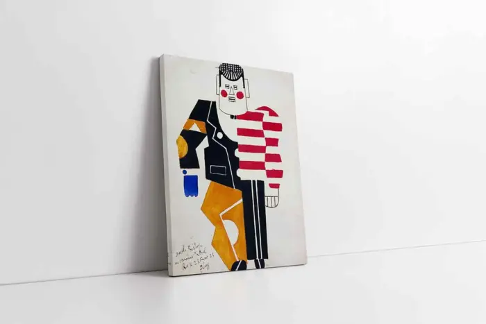 Buz Pateni İçin Kostüm Dizaynı Fernand Leger | Kanvas Tablo | Cam Tablo | Mdf Tablo | B22270 - Görsel 1