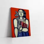 Woman With A Book | Kanvas Tablo | Cam Tablo | Mdf Tablo | B22281