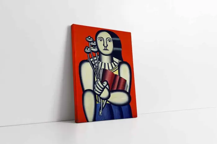 Woman With A Book | Kanvas Tablo | Cam Tablo | Mdf Tablo | B22281 - Görsel 1