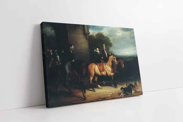 Queen Victoria Riding Out | Kanvas Tablo | Cam Tablo | Mdf Tablo | B22292 - Görsel 1