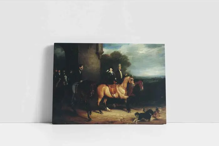 Queen Victoria Riding Out | Kanvas Tablo | Cam Tablo | Mdf Tablo | B22292 - Görsel 2