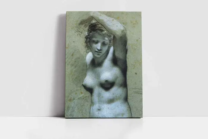 Bust Of Female Nude | Kanvas Tablo | Cam Tablo | Mdf Tablo | B22382 - Görsel 2