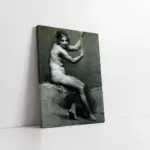 Karakalem Desen Pp Prudhon | Kanvas Tablo | Cam Tablo | Mdf Tablo | B22386