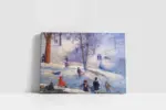 Sledding Central Park | Kanvas Tablo | Cam Tablo | Mdf Tablo | B22393 - Görsel 2