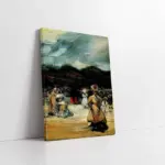 İn The Luxembourg By Glackens | Kanvas Tablo | Cam Tablo | Mdf Tablo | B22395