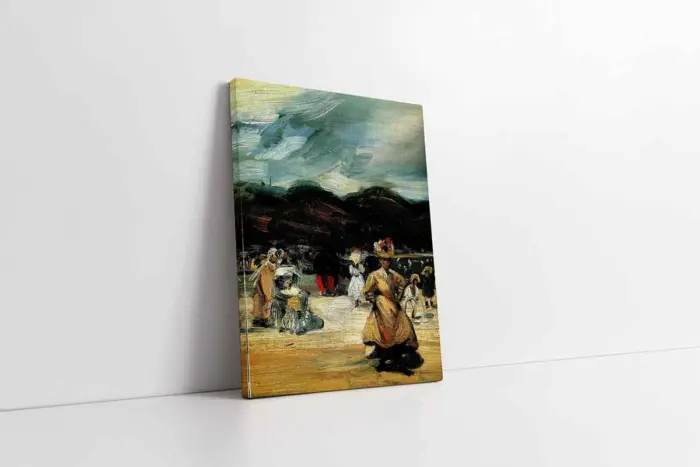 İn The Luxembourg By Glackens | Kanvas Tablo | Cam Tablo | Mdf Tablo | B22395 - Görsel 1