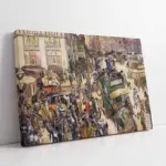 Christmas Shoppers Madison Square | Kanvas Tablo | Cam Tablo | Mdf Tablo | B22404