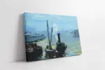 Tugboat And Lighter | Kanvas Tablo | Cam Tablo | Mdf Tablo | B22415