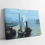 Tugboat And Lighter | Kanvas Tablo | Cam Tablo | Mdf Tablo | B22415