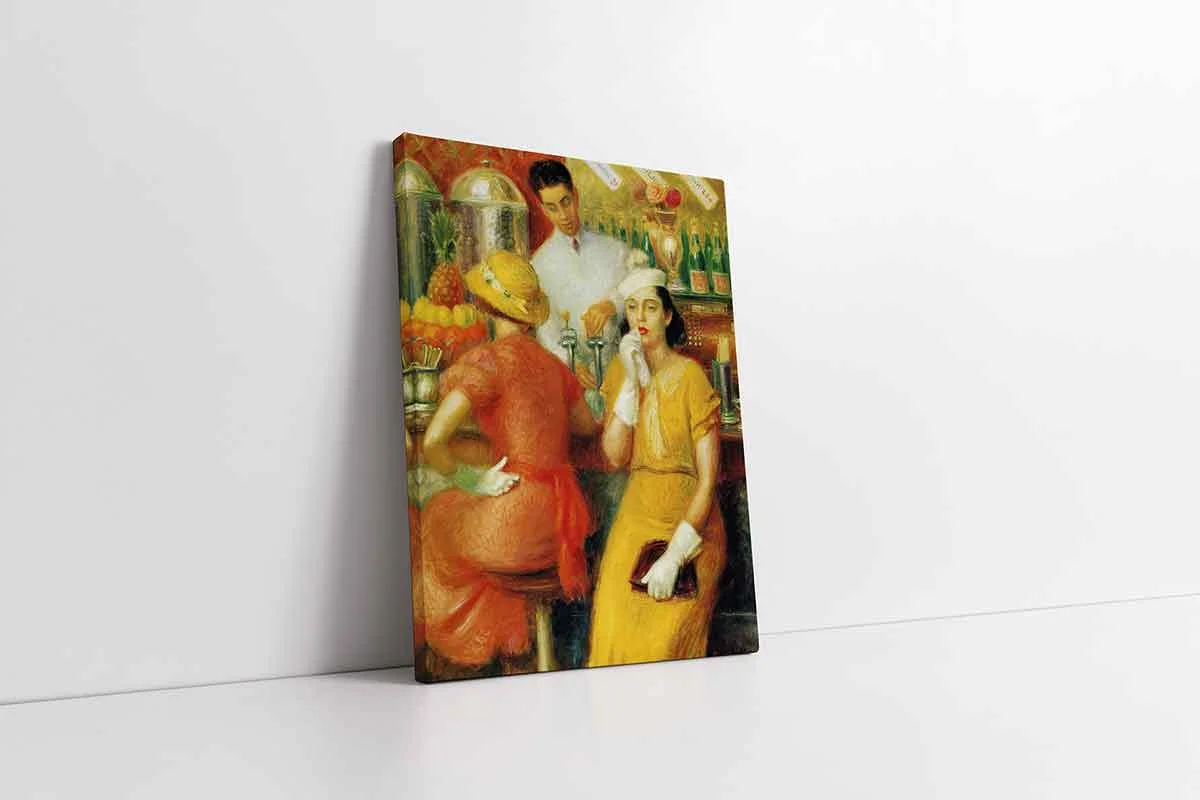 KB22453-10 The Soda Fountain | Kanvas Tablo | Cam Tablo | Mdf Tablo | B22453 - Görsel 1