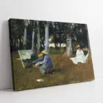 Claude Monet Painting By The Edge Of A Wood | Kanvas Tablo | Cam Tablo | Mdf Tablo | B22489
