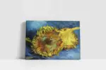 Still Life With Two Sunflowers | Kanvas Tablo | Cam Tablo | Mdf Tablo | B22493 - Görsel 2