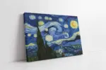 Yıldızlı Gece | Kanvas Tablo | Cam Tablo | Mdf Tablo | B22495