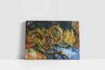 Still Life With Four Sunflowers | Kanvas Tablo | Cam Tablo | Mdf Tablo | B22508 - Görsel 2