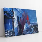 The Red Stairway | Kanvas Tablo | Cam Tablo | Mdf Tablo | B22517