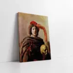 Young Man Holding A Skull | Kanvas Tablo | Cam Tablo | Mdf Tablo | B22526