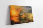 The Burning Of The Houses Of Parliament | Kanvas Tablo | Cam Tablo | Mdf Tablo | B22541