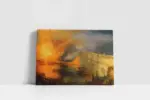The Burning Of The Houses Of Parliament | Kanvas Tablo | Cam Tablo | Mdf Tablo | B22541 - Görsel 2