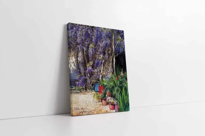 Saksılarda Çiçekler | Kanvas Tablo | Cam Tablo | Mdf Tablo | B22583 - Görsel 1