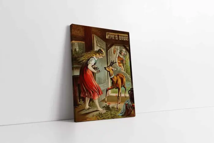 Brüderchen Ve Schwesterchen | Kanvas Tablo | Cam Tablo | Mdf Tablo | B22590 - Görsel 1