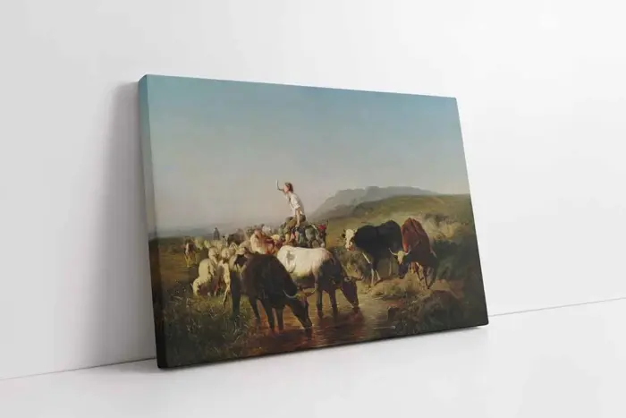 Eşek Üstündeki Adam | Kanvas Tablo | Cam Tablo | Mdf Tablo | B22593 - Görsel 1