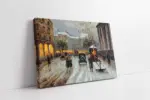 Yağmurlu Kasaba Manzara | Kanvas Tablo | Cam Tablo | Mdf Tablo | B23001