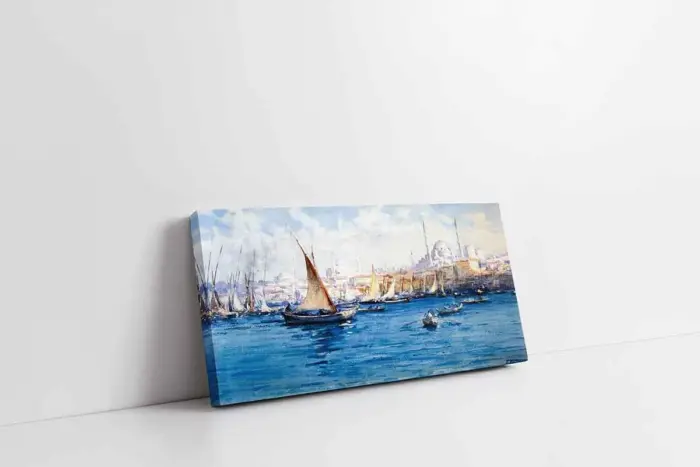 Denizde Yelkenli | Kanvas Tablo | Cam Tablo | Mdf Tablo | B23002 - Görsel 1