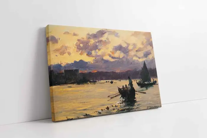 Denizde Kayık | Kanvas Tablo | Cam Tablo | Mdf Tablo | B23016 - Görsel 1
