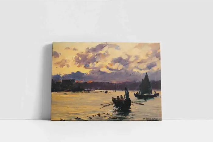 Denizde Kayık | Kanvas Tablo | Cam Tablo | Mdf Tablo | B23016 - Görsel 2