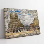 Köprü Üzerimde Duran İnsan | Kanvas Tablo | Cam Tablo | Mdf Tablo | B23029