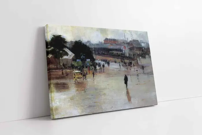 Kasaba Meydanı | Kanvas Tablo | Cam Tablo | Mdf Tablo | B23034 - Görsel 1